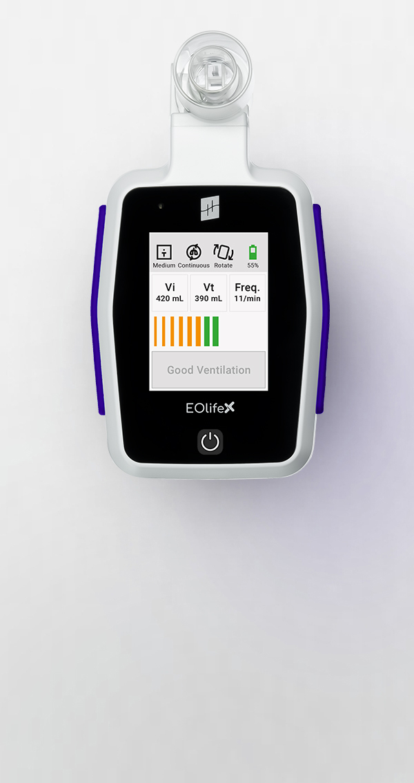 EOlife X, the ultimate training tool for high performance ventilation